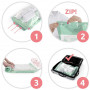 Roll-up Lot 2 x Sac de rangement sous vide, Transparent, L