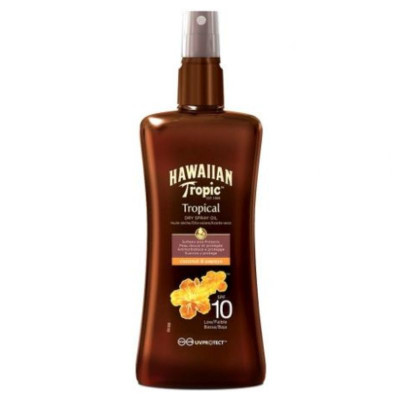 Hawaiian Tropic solaire Spray huile sèche protectrice SPF10