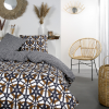 Parure de couette zippée avec fermeture éclair pour grand lit 240X260