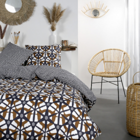 Parure de couette zippée avec fermeture éclair pour grand lit 240X260