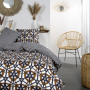 Parure de couette zippée avec fermeture éclair pour grand lit 240X260