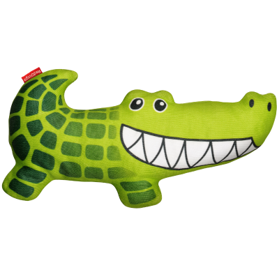 Jouets souples durables Crocodile Vert pour chiens