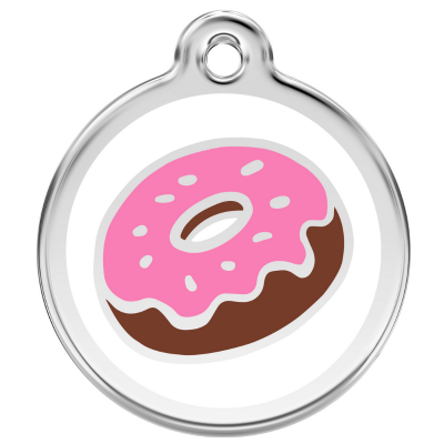 Médaille chien personnalisable Donut