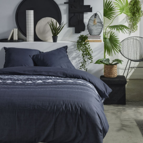 Parure de lit Mawira Noire 220x240 cm