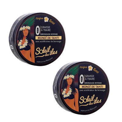 Lot de 2 Graisse à Traire au Monoï de Tahiti parfum Tiaré