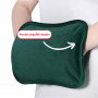 Bouillotte Electrique Verte avec pochette chauffe-mains
