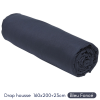 Drap Housse 160X200+23 2 personnes Coton 57 fils Bleu foncé