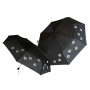 Parapluie pliant manuel pattes de chat noir Neyrat