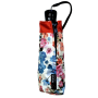 Mini parapluie pliant petites fleurs Neyrat noir, bleu ou rouge