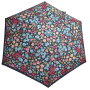 Mini parapluie pliant petites fleurs Neyrat noir, bleu ou rouge