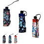 Mini parapluie pliant petites fleurs Neyrat noir, bleu ou rouge