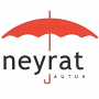 Mini parapluie pliant petites fleurs Neyrat noir, bleu ou rouge