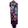 Mini parapluie pliant petites fleurs Neyrat noir, bleu ou rouge