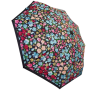 Parapluie pliant petites fleurs Neyrat noir, bleu ou rouge
