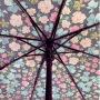 Parapluie pliant petites fleurs Neyrat noir, bleu ou rouge