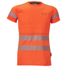 Vêtement Professionnel Visibilité Nuit T-shirt Réfléchissant Orange Sécurité Pour Homme - Bandes Réfléchissantes, Vêtement De Travail Et Protection T-shirt Chantier Protection Avertissement