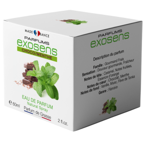 Parfums Exosens Choco/Menthe, 60 ml, Douceur Gourmande, Fraîcheur