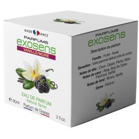 Parfums Exosens Vanille Mure 60 ml, boisé, fruité