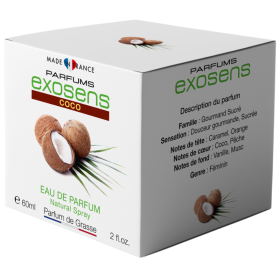 Parfums Exosens noix de coco 60 ml Fruits Gourmand – Sucré