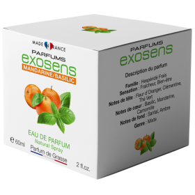Parfums Exosens Mandarine basilic, 60 ml Fruité,
