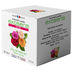 Parfums Exosens Rose, 60 ml Fleuri, Ambre