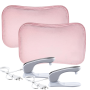 Lot promo 2 bouillottes électriques roses avec pochette chauffe-mains ultra douce