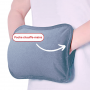 Lot promo 2 bouillottes électrique bleues avec pochette chauffe-mains ultra douce