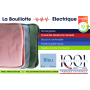 Lot promo 2 bouillottes électrique bleues avec pochette chauffe-mains ultra douce