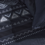 Parure de lit Mawira Noire 220x240 cm - Reconditionné