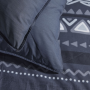 Parure de lit Mawira Noire 220x240 cm - Reconditionné