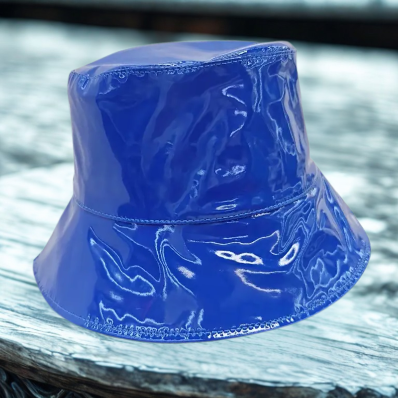 Chapeau De Pluie Imperméable Bleu Marine - Taille Unique, Vernis Pluyx, Neuf Avec étiquettes