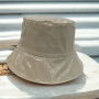 Chapeau bob de pluie vernis beige kaki