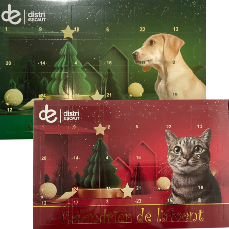 1 Calendrier de l'avent spécial Chien + 1 spécial Chat
