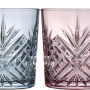 4 Verres à eau lilas et gris bleuté 30 cl Salzburg