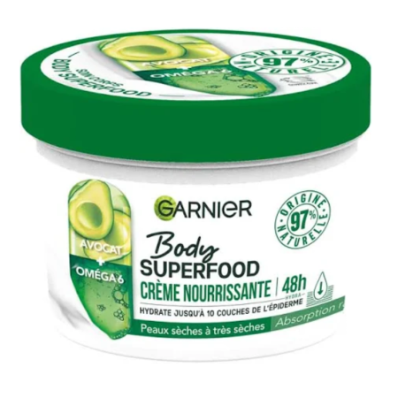 Crème nourrissante Garnier Body Superfood Avocat & Oméga 6