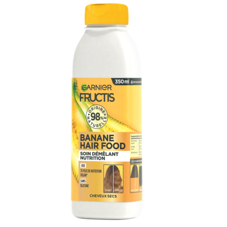 FRUCTIS HAIR FOOD Soin démêlant à la Banane cheveux secs