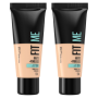 Lot de 2 Fond de teint Fluide Fit Me Matte & Poreless 104 Ivoire Rosé