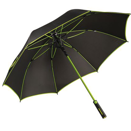 Grand parapluie automatique semi-golf noir et vert