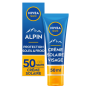 La crème solaire visage NIVEA SUN Alpin FPS50