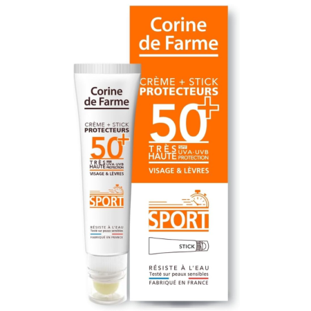 Corine de Farme - Crème et Stick Protecteurs SPF50+ - Soin au Monoï de Tahiti