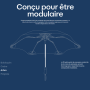 Parapluie Blunt anti retournement, pliable et compact, automatique