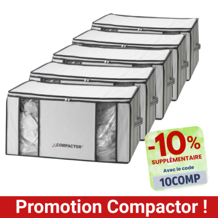 Promotion : de 5 housses sous vide Compactor grande capacité XXL 210L