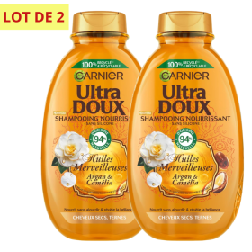 Shampooing Huiles Merveilleuses, Nourrissant Argan & Camélia - Lot de 2
