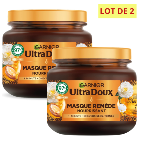 Masque Remède Nourrissant - Huile d'Argan & Camélia - Lot de 2