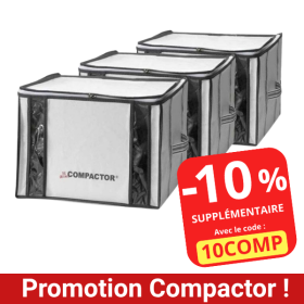 Lot promotionnel 3 housses sous vide Compactor 125 Litres taille M
