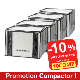 Maxi promotion 4 housses de rangement sous vide Compactor 125 Litres