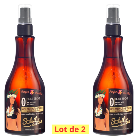 Lot de 2 - Huile Sèche Parfum Des Îles 150 ml Soleil des Iles