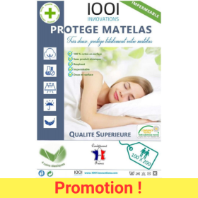 protège matelas respirant imperméable sans produit chimique 100x200 cm