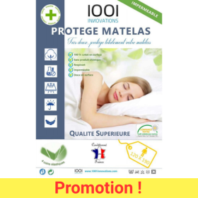 protège matelas respirant imperméable sans produit chimique 120x190 cm