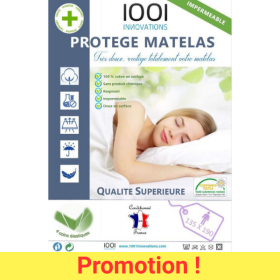 protège matelas respirant imperméable sans produit chimique 135x190 cm